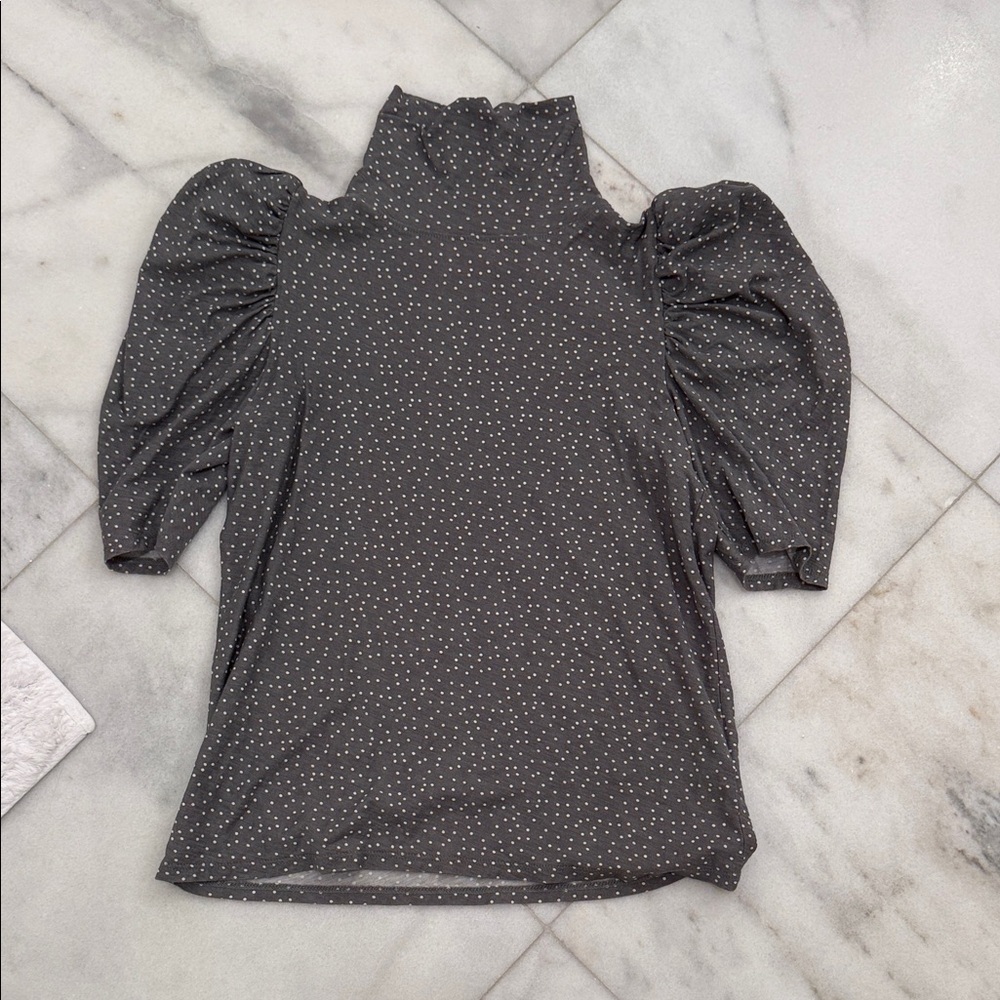 Nation LTD Black and White Polka Dot Blouse